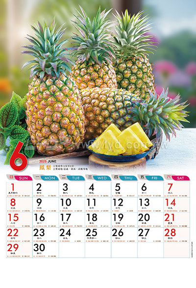 月曆內頁圖