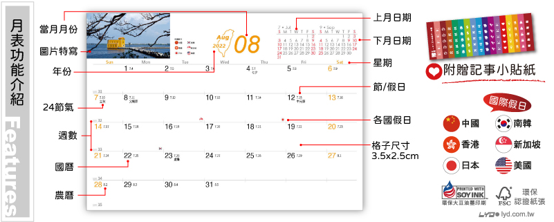 月表功能介紹