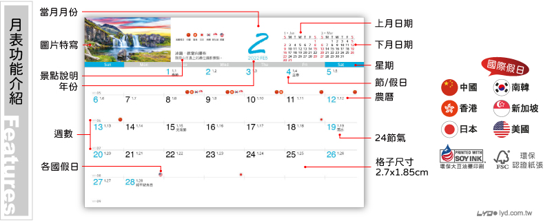 月表功能介紹