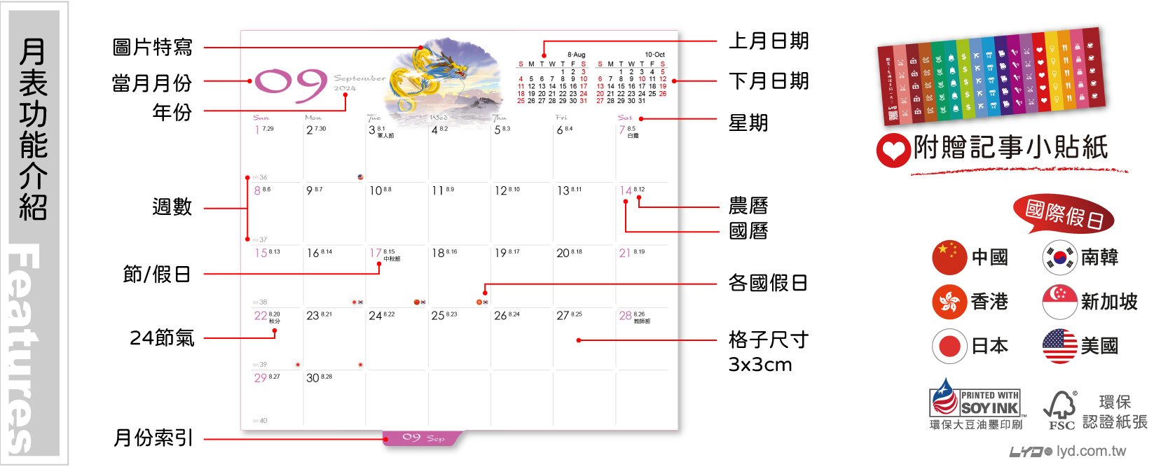 月表功能介紹