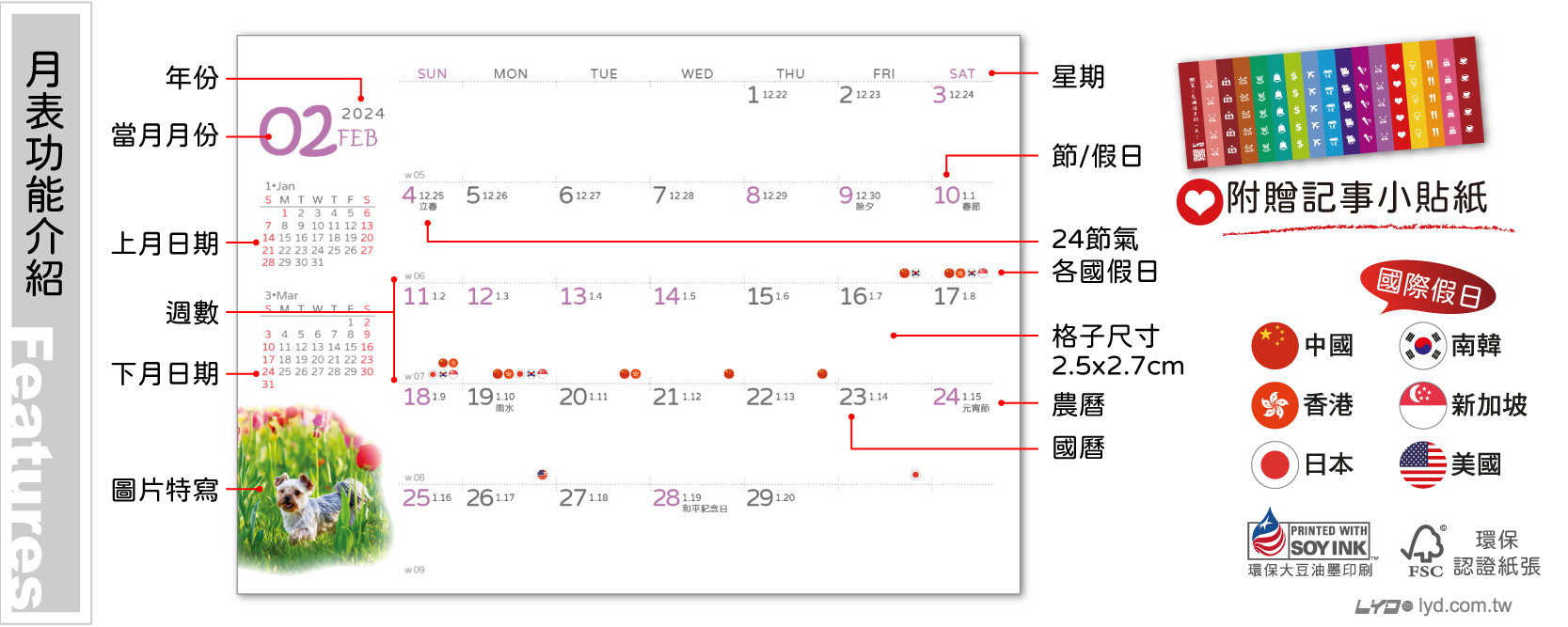 月表功能介紹