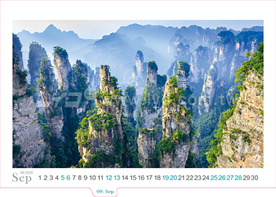 LTM03自然美景(大)便利貼(橫式)三角桌曆內頁圖
