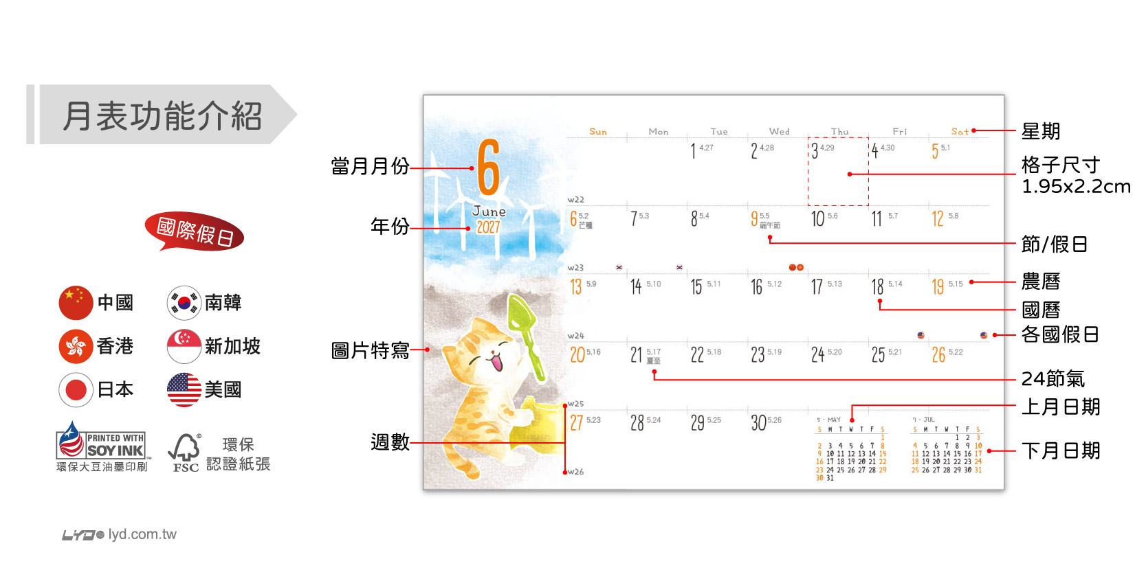 月表功能介紹