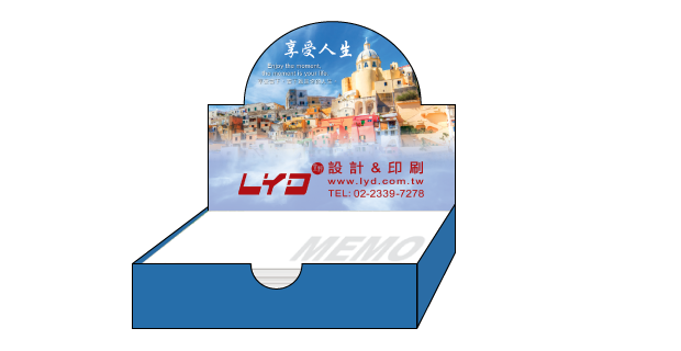 LM014-MEMO展示盒-享受人生
